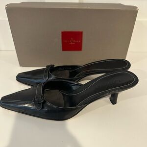 Cole Haan Women's Black Celeste Kitten Heel Mules size 7.5